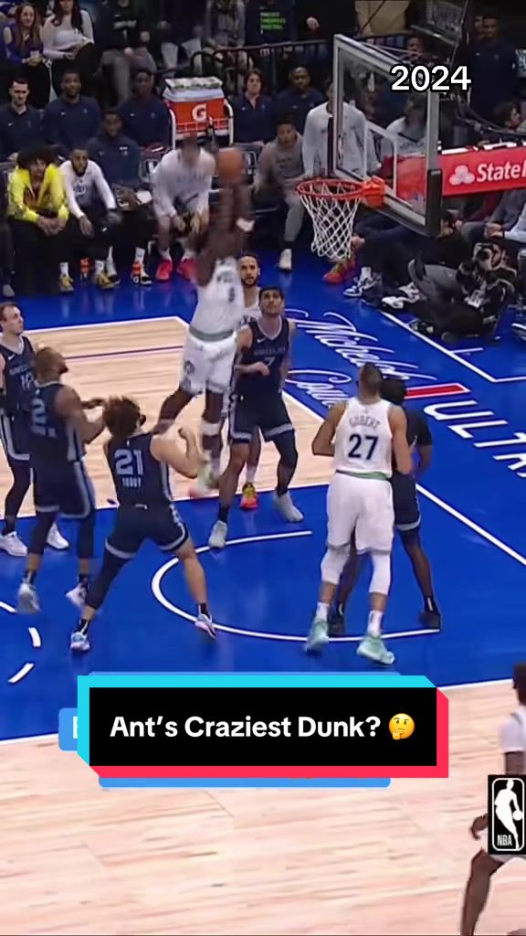Was this the craziest Anthony Edwards dunk ever? 🤯😯 